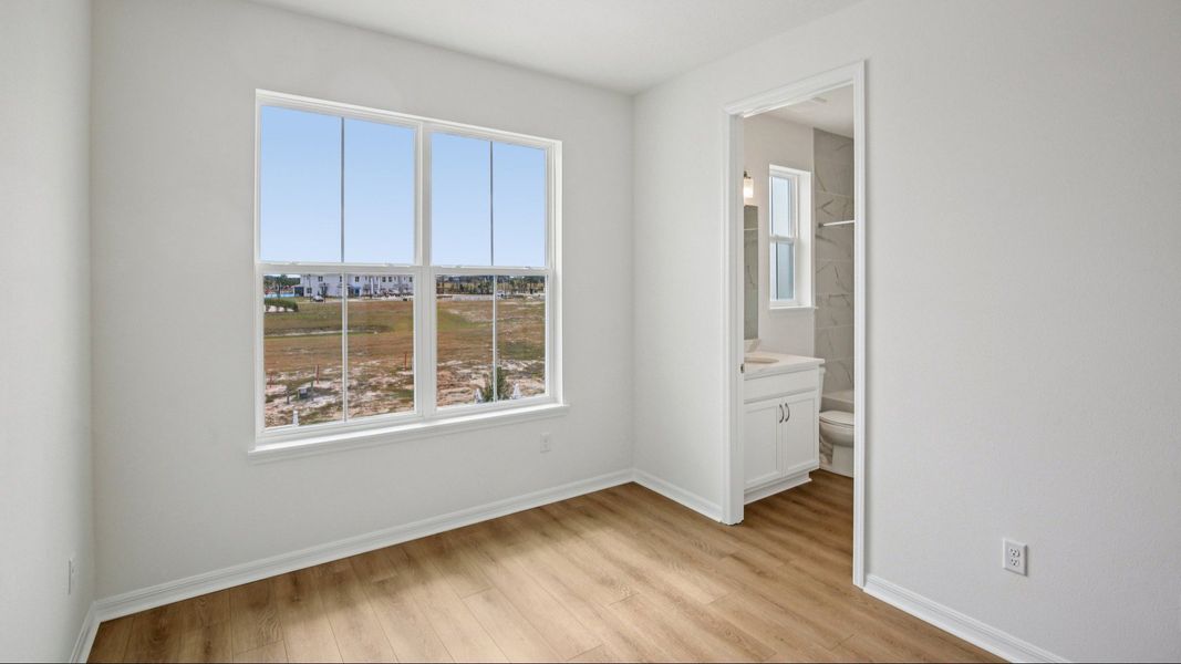 Furnished interior view inside a new home in Isla Mirada, San Antonio (Image 17).