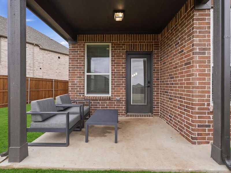 Exterior details and patio area of a home in , McKinney (Image 25).