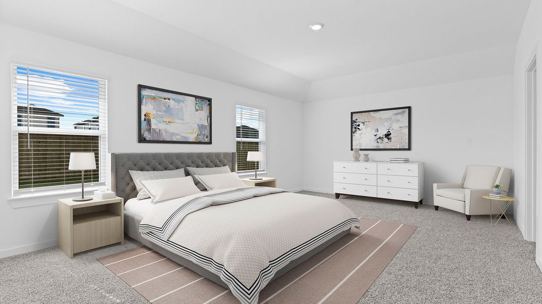 Furnished interior view inside a new home in Evergreen, Rosenberg (Image 14). Furnished interior view inside a new home in Evergreen, Rosenberg (Image 14).