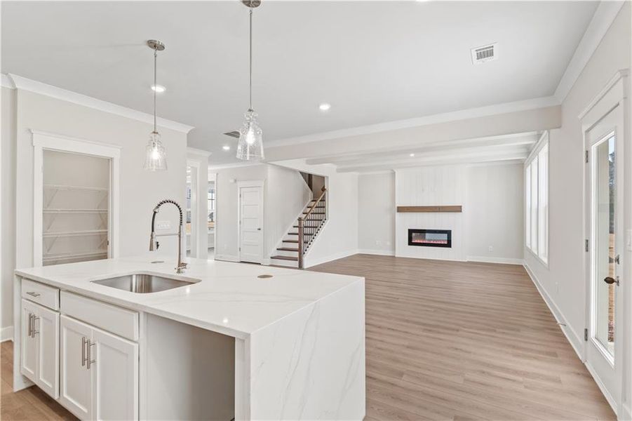 Furnished interior view inside a new home in Rosewood Lake Estates, Hoschton (Image 8).