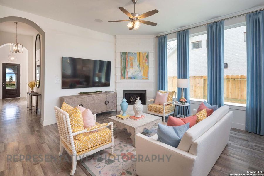 Furnished interior view inside a new home in The Ranches at Creekside, Boerne (Image 11).