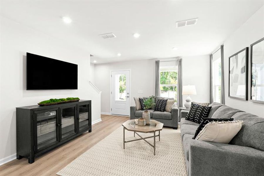 Furnished interior view inside a new home in Royal Oaks Single-Family Homes, Hardeeville (Image 9). Furnished interior view inside a new home in Royal Oaks Single-Family Homes, Hardeeville (Image 9).