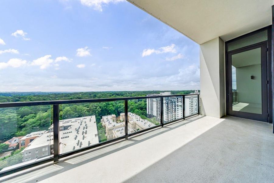Exterior details and patio area of a home in The Dillon Buckhead, Atlanta (Image 28).