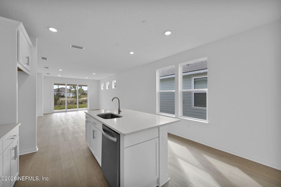 Furnished interior view inside a new home in Del Webb Wildlight, Yulee (Image 9). Furnished interior view inside a new home in Del Webb Wildlight, Yulee (Image 9).