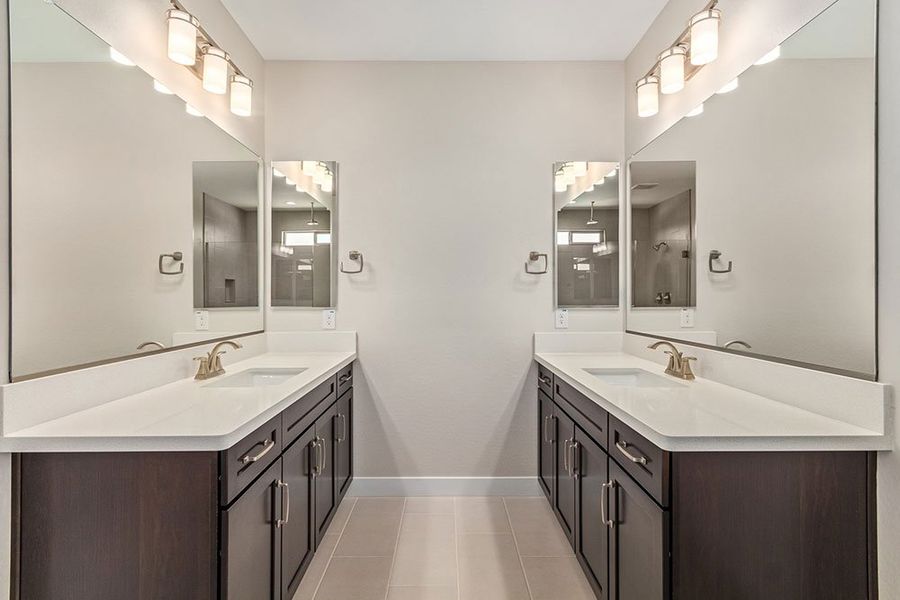 Representative furnished interior of a home built from the Zafiro by Taylor Morrison in CantaMia at Estrella 55+, Goodyear (Image 8).