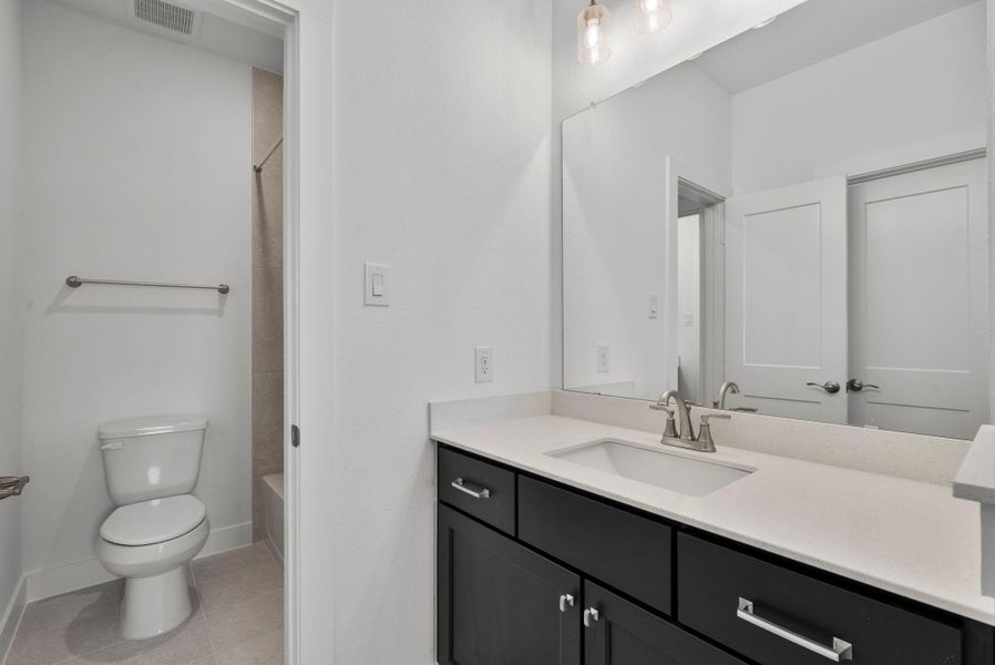 Furnished interior view inside a new home in The Trails, New Caney (Image 6).