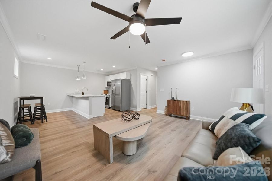 Furnished interior view inside a new home in , Hickory (Image 3).