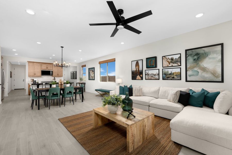 Representative furnished interior of a home built from the Cedar by Mattamy Homes in Blackhawk, Tucson (Image 4).