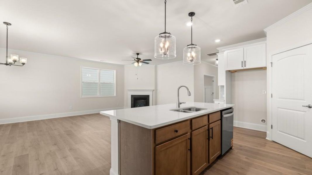 Furnished interior view inside a new home in Hamptons at Riverwood North, Dallas (Image 7).