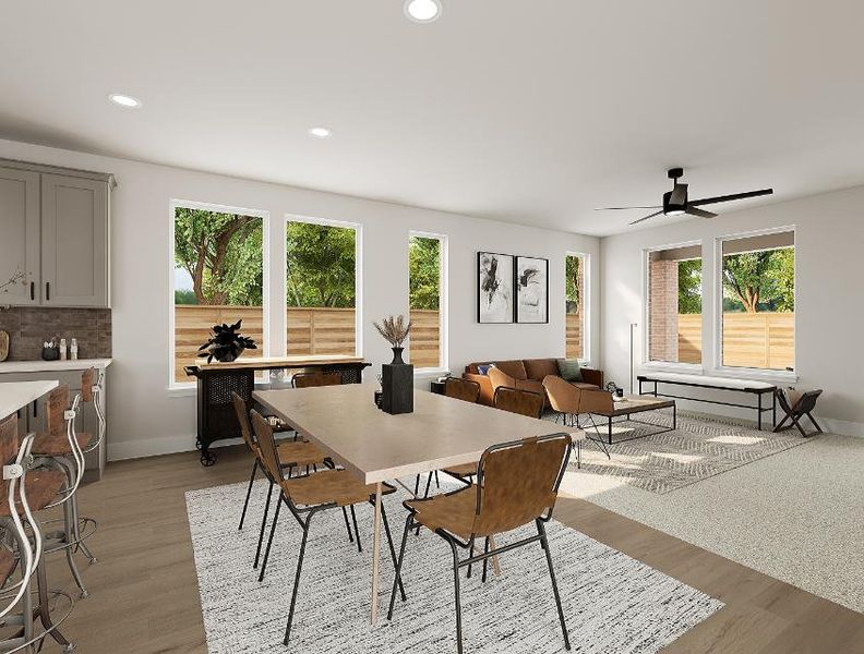 Representative furnished interior of a home built from the Saffron by Tri Pointe Homes in Garden Collection at Union Park, Little Elm (Image 4). Representative furnished interior of a home built from the Saffron by Tri Pointe Homes in Garden Collection at Union Park, Little Elm (Image 4).