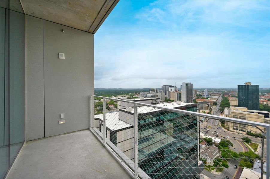 This unit offers breathtaking views of the Hill Country and the UT Campus.