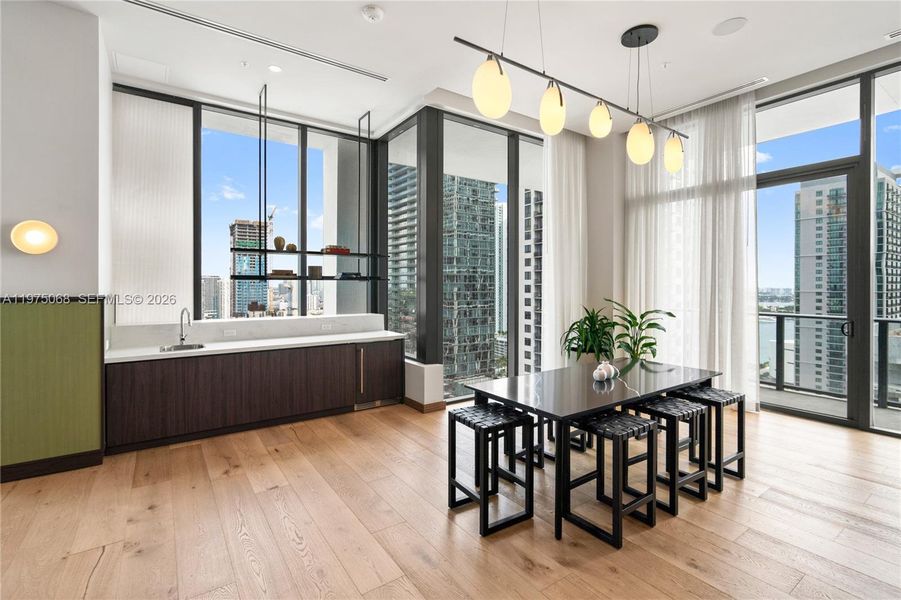 Furnished interior view inside a new home in , Miami (Image 15).