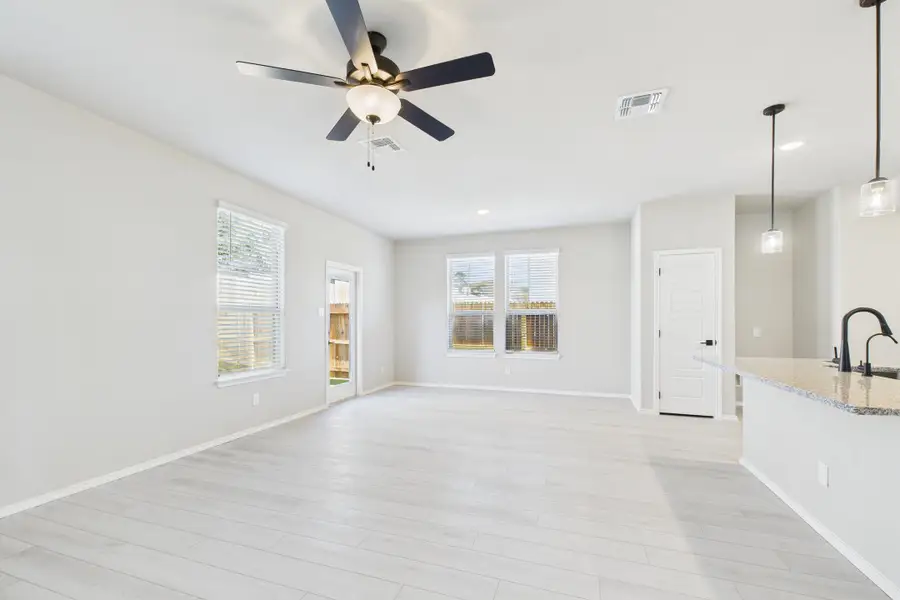 Representative unfurnished interior of a home built from the The Charlotte A by Davidson Homes LLC in Cedar Heights, San Antonio (Image 16). Representative unfurnished interior of a home built from the The Charlotte A by Davidson Homes LLC in Cedar Heights, San Antonio (Image 16).
