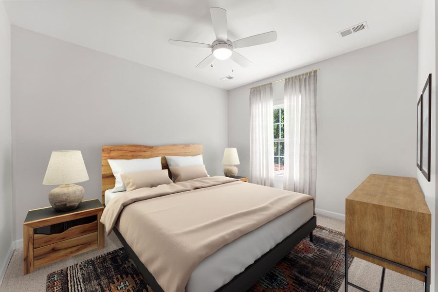 Representative furnished interior of a home built from the Cooper - Vanguard Collection by Mungo Homes in Grand Park, Leland (Image 7).