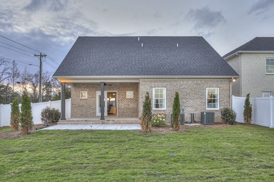 Front exterior of a new home in Legacy Preserve, Tullahoma, TN, highlighting curb appeal (Image 22). Front exterior of a new home in Legacy Preserve, Tullahoma, TN, highlighting curb appeal (Image 22).