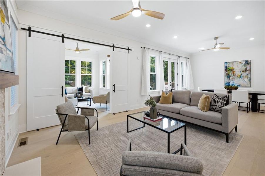 Furnished interior view inside a new home in , Decatur (Image 17).