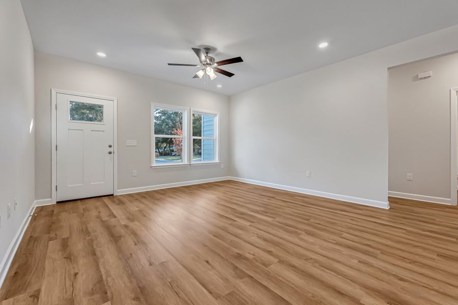 Spacious, unfurnished interior of a new home in Live Oak Cottages, Freeport (Image 22). Spacious, unfurnished interior of a new home in Live Oak Cottages, Freeport (Image 22).