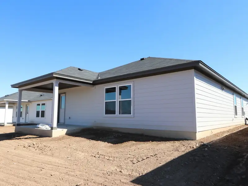 Exterior details and patio area of a home in Marble Creek Crossing, Austin (Image 12). Exterior details and patio area of a home in Marble Creek Crossing, Austin (Image 12).