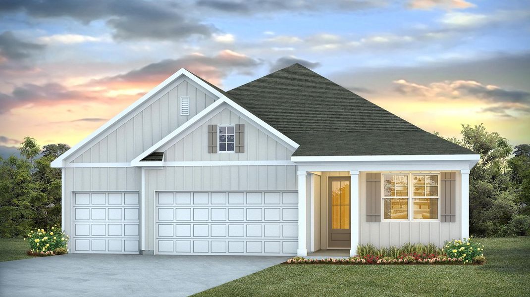 Representative exterior photo of a completed home built from the Madison by D.R. Horton in Lake Tide Summit, Chapin, SC (Image 2). Representative exterior photo of a completed home built from the Madison by D.R. Horton in Lake Tide Summit, Chapin, SC (Image 2).