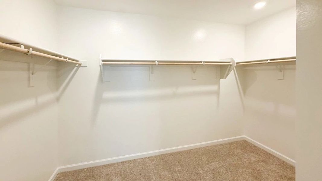 Primary walk in closet