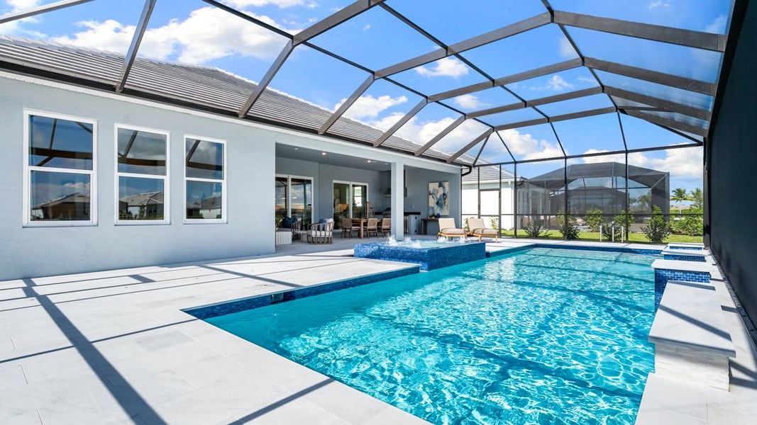 Representative exterior details of a home built from the Pallazio II by Taylor Morrison in Skye Ranch Community Group Page, Sarasota (Image 24).