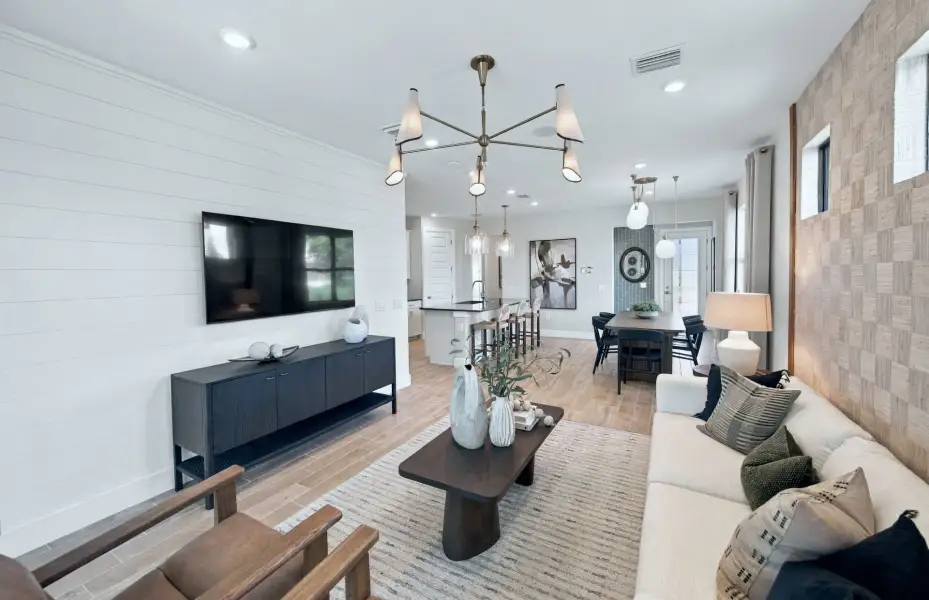 Representative furnished interior of a home built from the Flagstone by Del Webb in Del Webb Flagler Beach, Palm Coast (Image 5). Representative furnished interior of a home built from the Flagstone by Del Webb in Del Webb Flagler Beach, Palm Coast (Image 5).