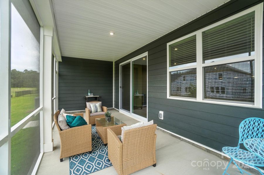 Exterior details and patio area of a home in Waxhaw Landing, Monroe (Image 25).