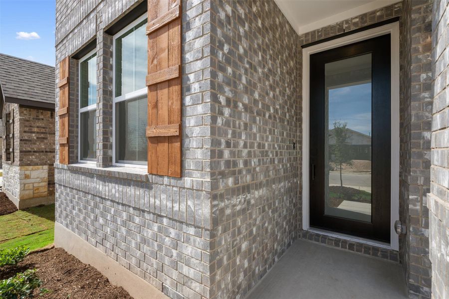Exterior details and patio area of a home in Berry Creek Highlands, Georgetown (Image 18).