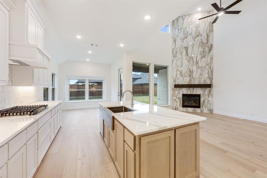 Furnished interior view inside a new home in Windsong Ranch Classic 61, Prosper (Image 9).