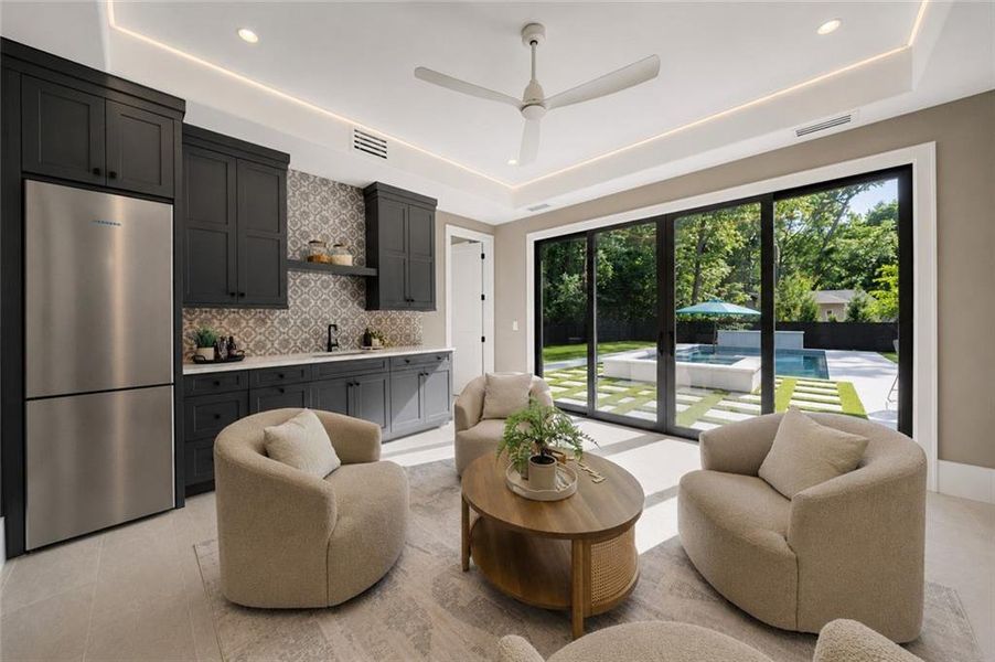 Furnished interior view inside a new home in , Alpharetta (Image 17).