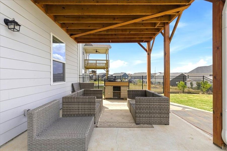 Exterior details and patio area of a home in , Hoschton (Image 4).