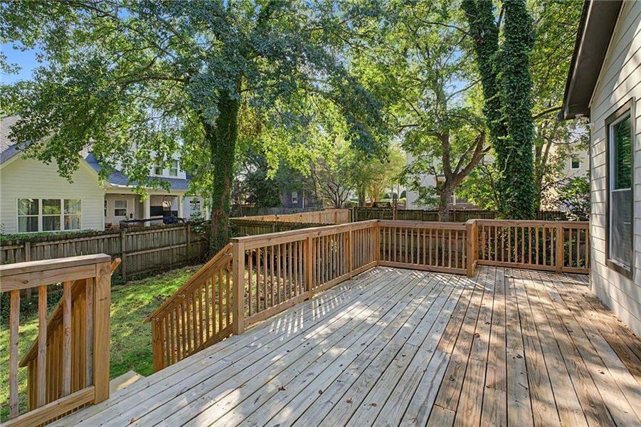 Exterior details and patio area of a home in , Atlanta (Image 29).