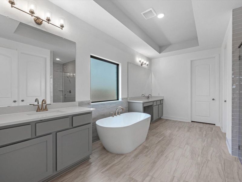 Furnished interior view inside a new home in Meridiana - 60', Manvel (Image 9). Furnished interior view inside a new home in Meridiana - 60', Manvel (Image 9).