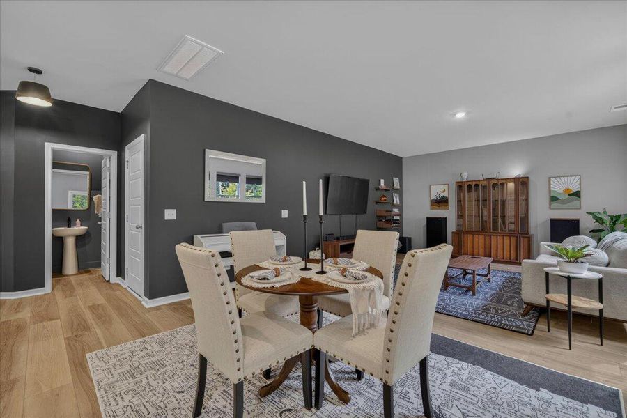 Furnished interior view inside a new home in Limehouse Village: Arbor Series, Summerville (Image 19).