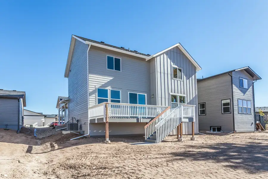 Exterior details and patio area of a home in Trailside, Timnath (Image 4).