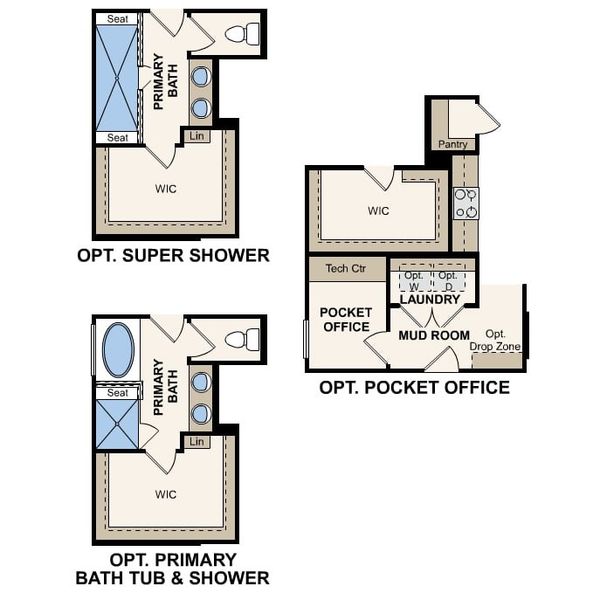 2D floor plan layout of this home in Seminole Palms, Palm Coast, FL (Image 5).