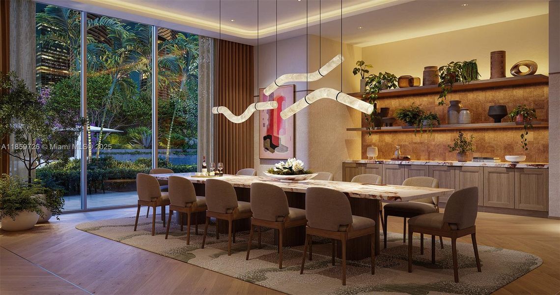 Furnished interior view inside a new home in , Miami (Image 17). Furnished interior view inside a new home in , Miami (Image 17).