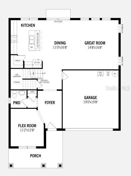 2D floor plan layout of this home in , Orlando, FL (Image 4).