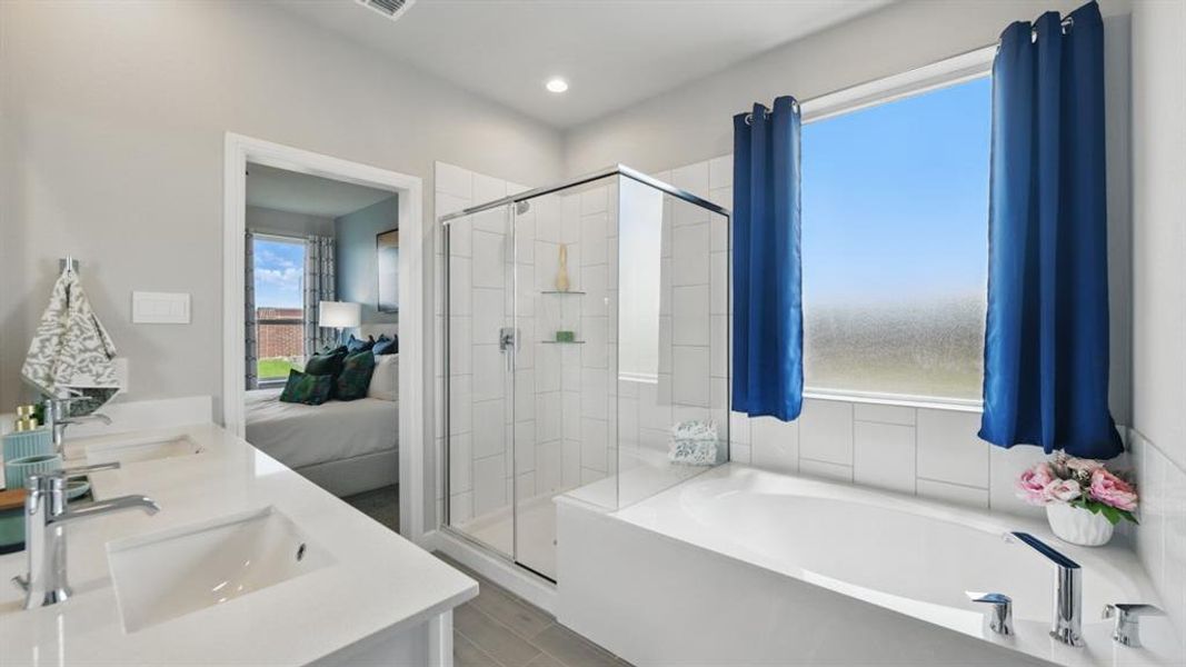 Furnished interior view inside a new home in Eagle Creek, Denton (Image 22).