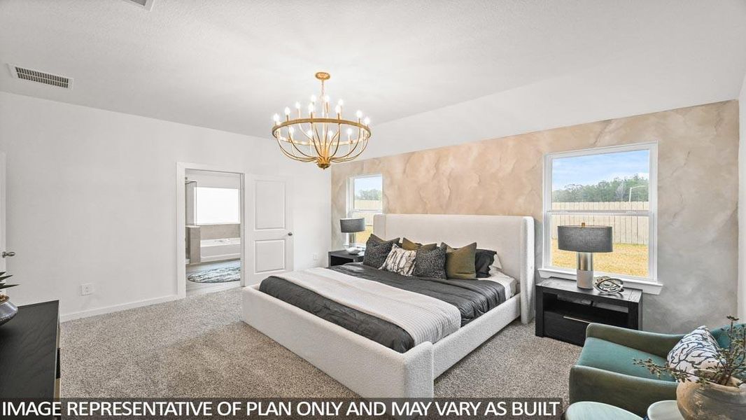 Furnished interior view inside a new home in Silverthorne, Conroe (Image 7).