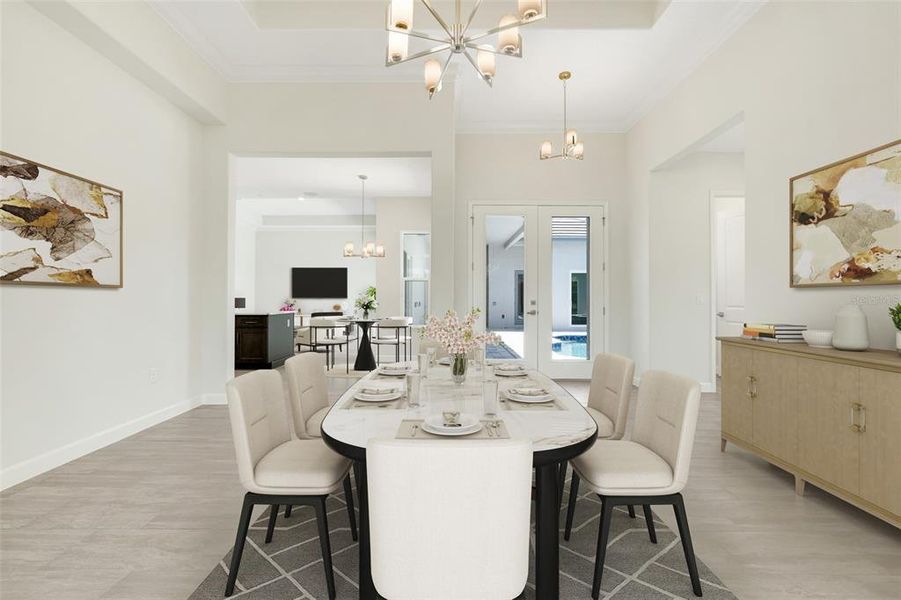 Furnished interior view inside a new home in Toscana, Palm Coast (Image 15). Furnished interior view inside a new home in Toscana, Palm Coast (Image 15).