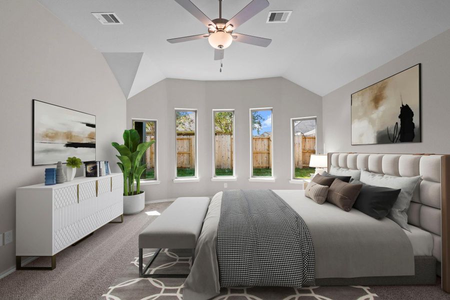 Furnished interior view inside a new home in , Spring (Image 8). Furnished interior view inside a new home in , Spring (Image 8).