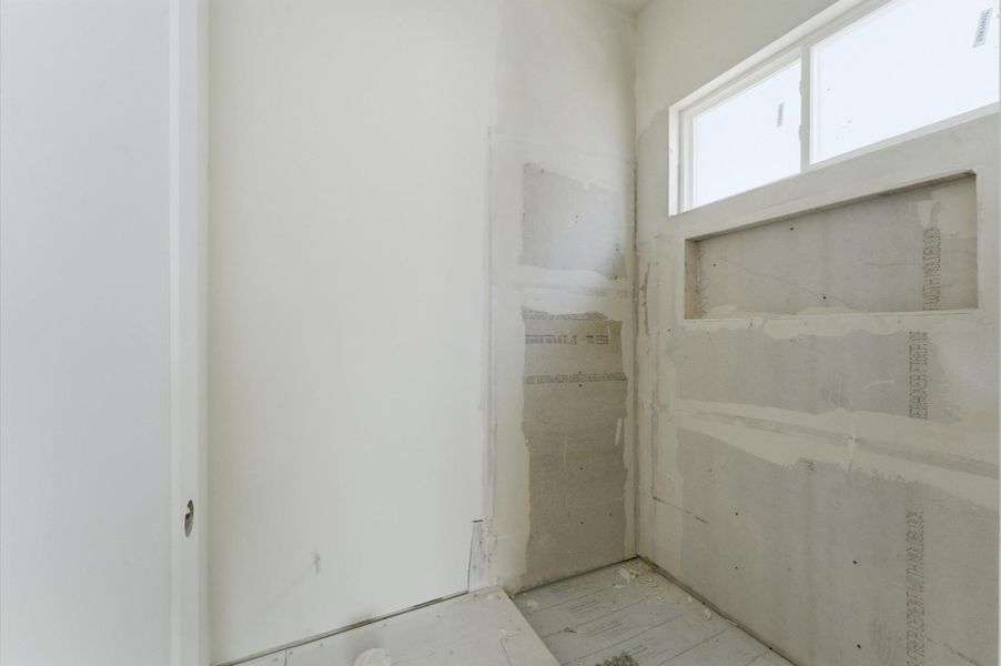 Large shower for the fourth bathroom.
