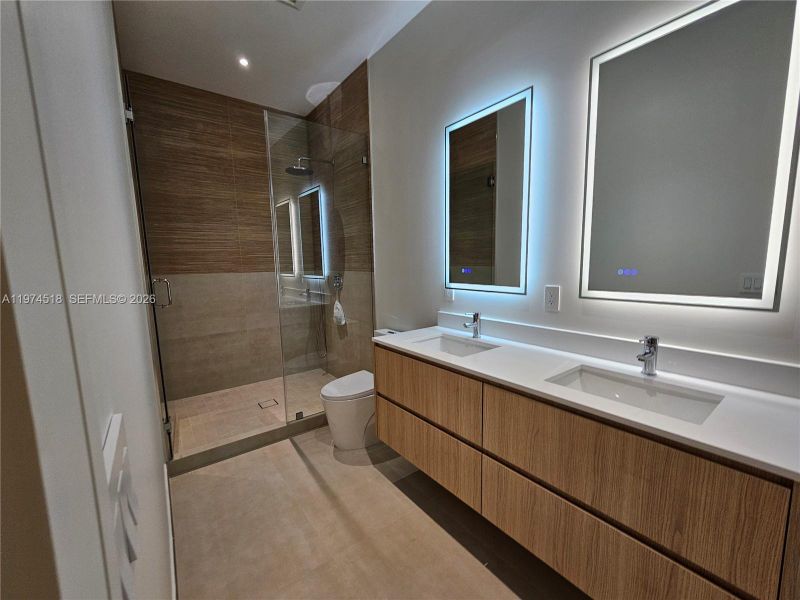 Furnished interior view inside a new home in , Miami (Image 25).