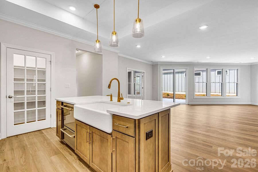 Furnished interior view inside a new home in The Courtyards at Lake Davidson, Mooresville (Image 16).
