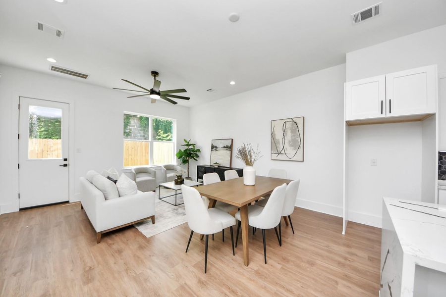 Furnished interior view inside a new home in , Houston (Image 9).