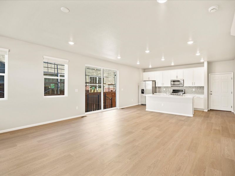 The Breckenridge floorplan interior image taken at a Meritage Homes community in Berthoud, CO.