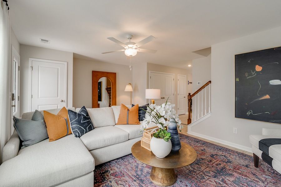Representative furnished interior of a home built from the Laurens - Genesis Value Collection by Mungo Homes in Sloan Station, Charlotte (Image 4).