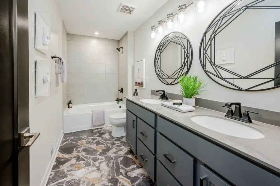 Representative furnished interior of a home built from the Leland by Fischer Homes in Leeland Farms, Fuquay Varina (Image 32).