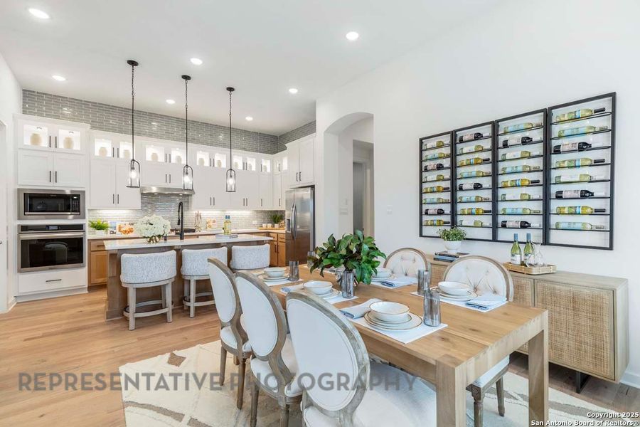 Furnished interior view inside a new home in Davis Ranch: 45ft. lots, San Antonio (Image 38).